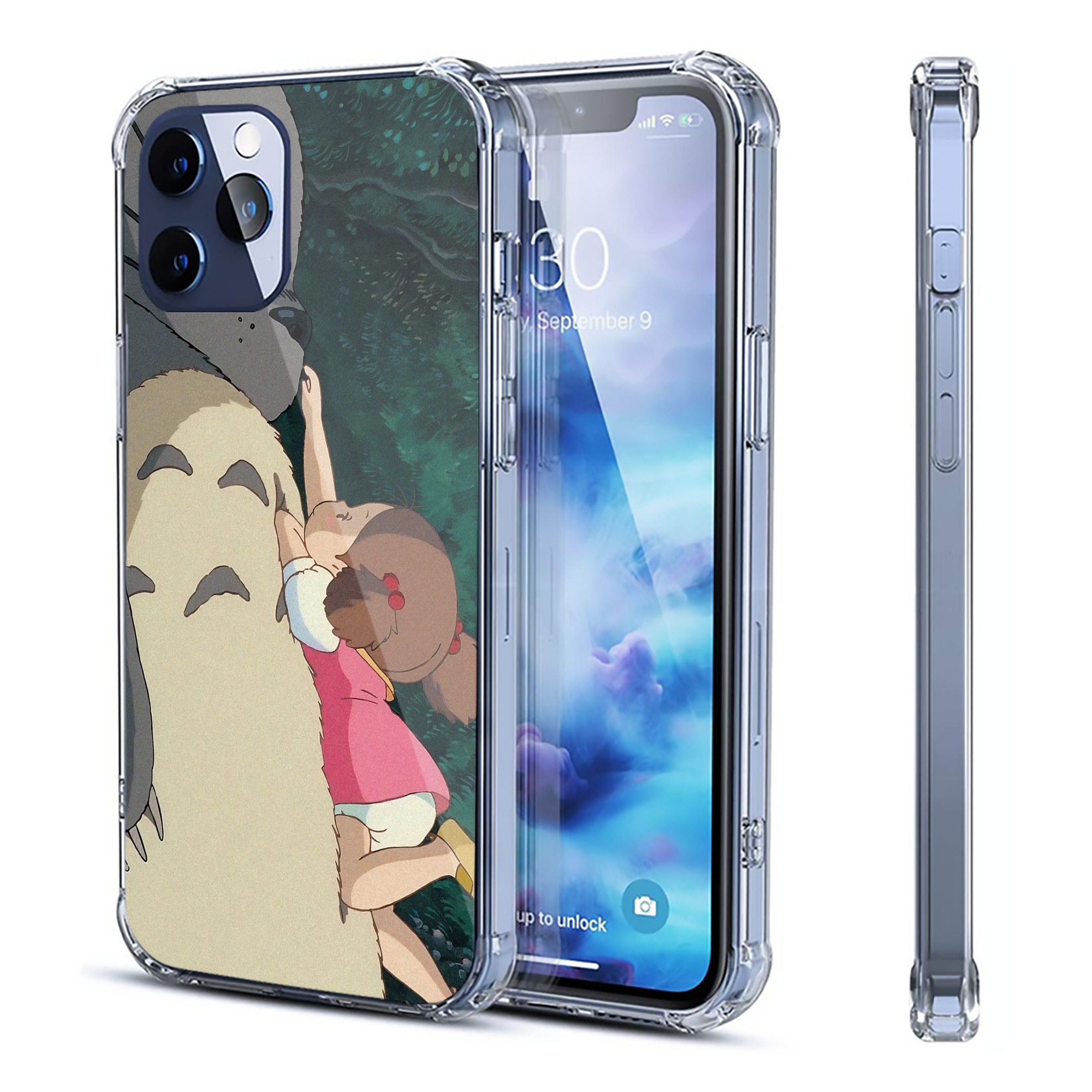 （画像用） となりのトトロ 草壁メイ 草壁サツキ My Neighbor Totoro Satsuki Kusakabe Mei Kusakabe 【iPhone 12シリーズ対応】透明スマホケース（クリアソフトケース）